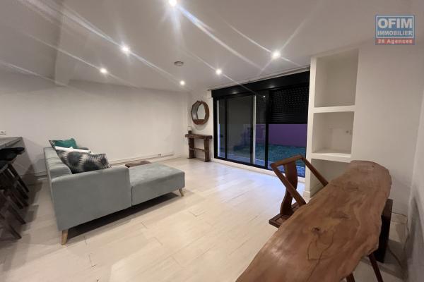 Un appartement T2 meubl&eacute; s&eacute;curis&eacute; au rez de jardin &agrave; Ivandry